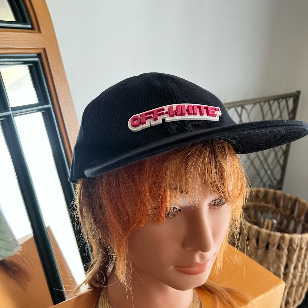 Authentic Off-White Box Logo NEW 5 panels Baseball Cap
